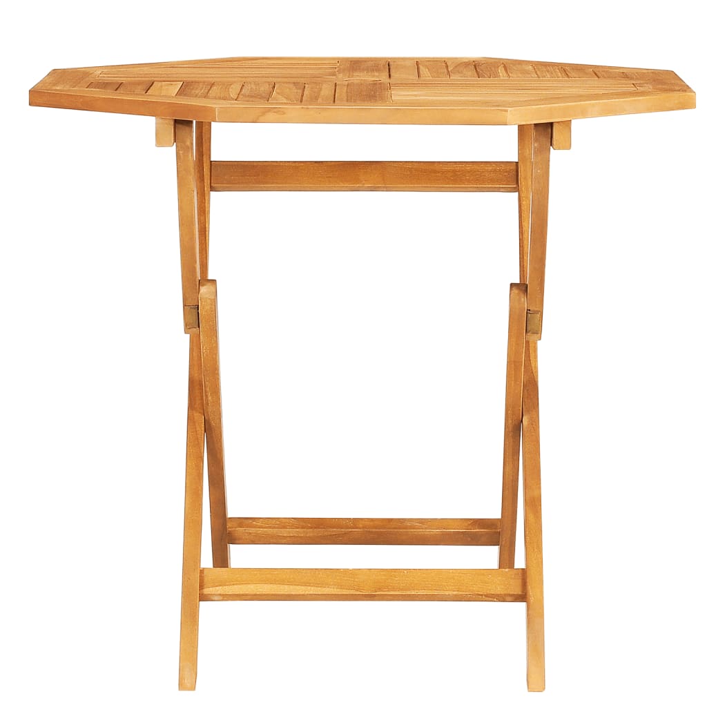 Klappbarer Gartentisch 85x85x76 cm Teak Massivholz
